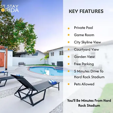 Modern Pool Villa Near Beach & Stadium